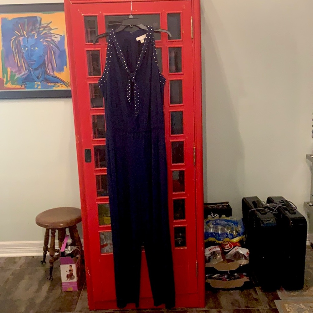 Michael Kors Navy Jumpsuit